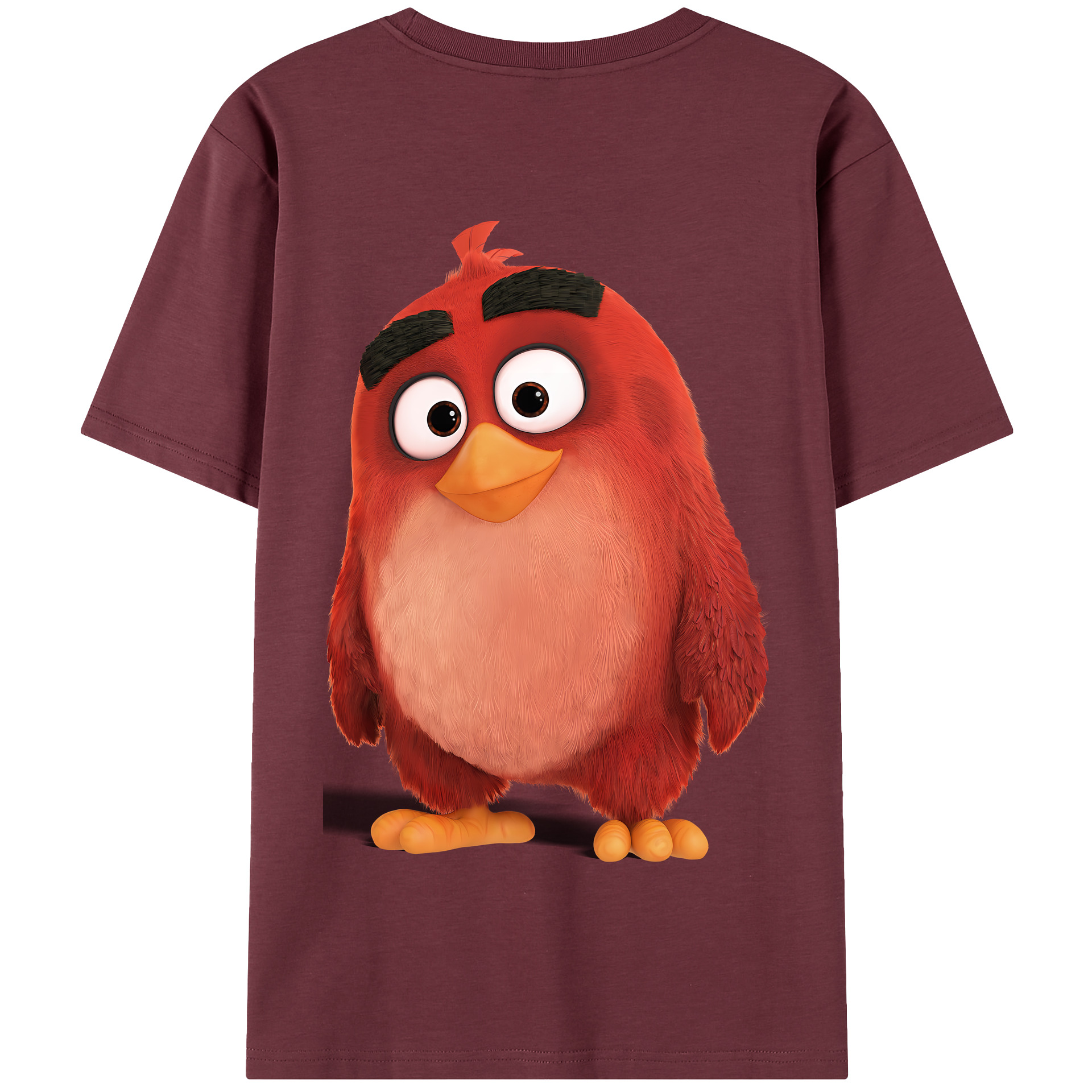 （画像用） Angry Birds アングリーバード 綿100％半袖Tシャツ（背面プリント）